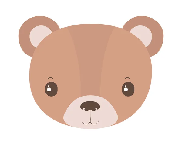 Design de vetores de desenhos animados de urso bonito isolado —  Vetores de Stock