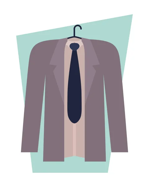 Geïsoleerde zakenman uniform vector ontwerp — Stockvector