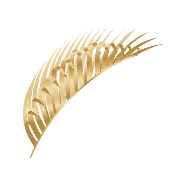 Μεμονωμένα τροπικά φύλλα χρυσού διανυσματική σχεδίαση — Διανυσματικό Αρχείο