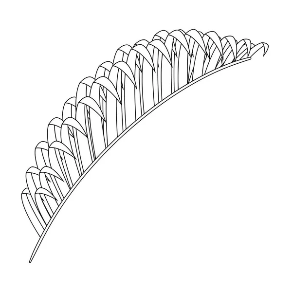 Izolovaná konstrukce vektoru tropických listů — Stockový vektor