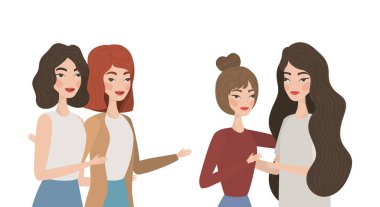 Avatar kadınları vektör tasarımı çiziyor