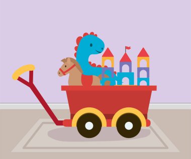 Oyuncaklar Simgesi Vektör Tasarımı Ayarla