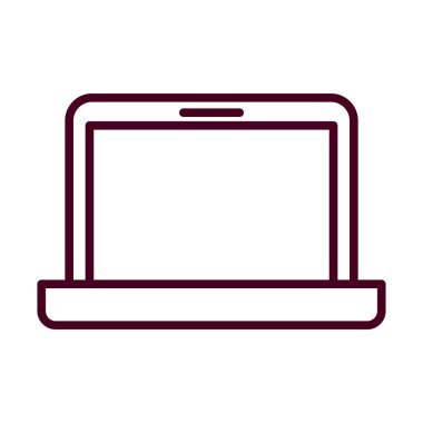 İzole edilmiş dijital dizüstü bilgisayar vektör tasarımı