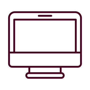 İzole edilmiş dijital bilgisayar vektör tasarımı