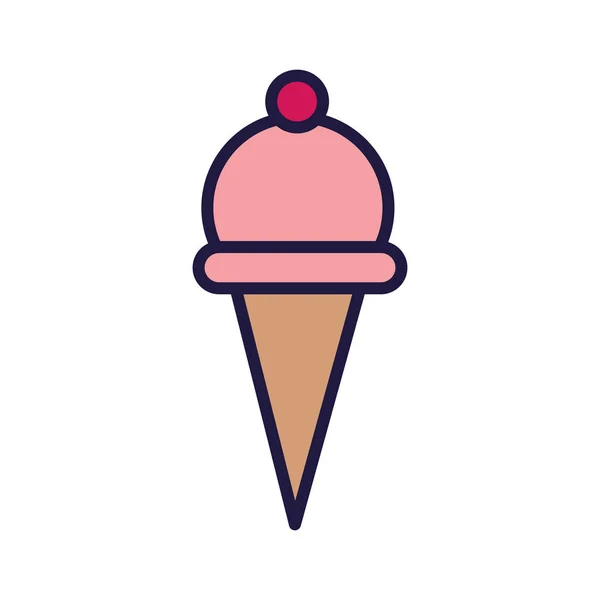 Векторная конструкция мороженого — стоковый вектор