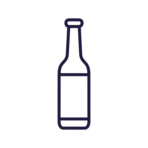 Bottiglia isolata di birra progettazione vettoriale — Vettoriale Stock