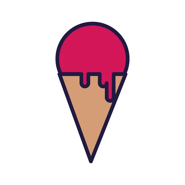 Izolovaný návrh vektoru zmrzliny — Stockový vektor