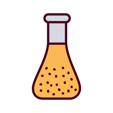 İzole kimya şişesi vektör tasarımı