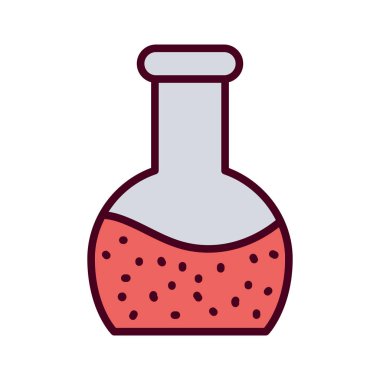 İzole kimya şişesi vektör tasarımı