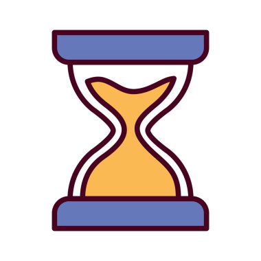 İzole kum saati vektör tasarımı