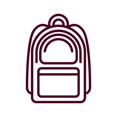 İzole okul çantası vektör tasarımı