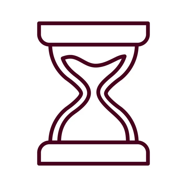 Ізольований піщаний пісочний годинник Векторний дизайн — стоковий вектор