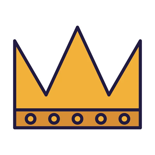 Isoliertes königliches Kronenvektordesign — Stockvektor