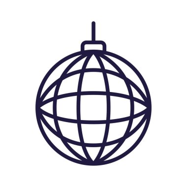 İzole edilmiş disko küre vektör tasarımı