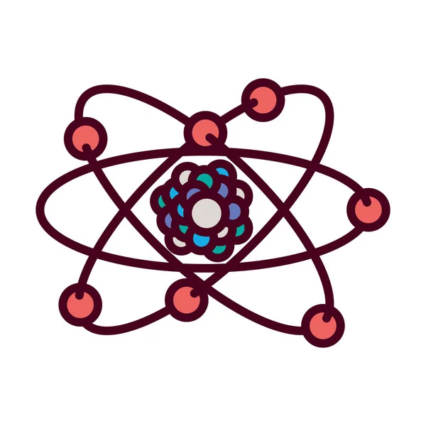 Conception de vecteurs atomiques de chimie isolés — Image vectorielle