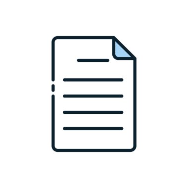 İzole edilmiş veri belgesi vektör tasarımı