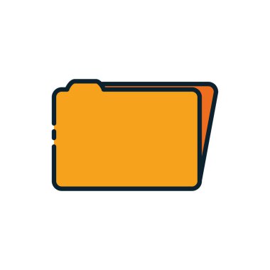 İzole edilmiş dosya simgesi vektör tasarımı