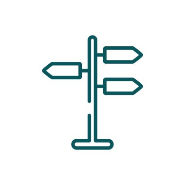 İzole yol işaretleri vektör tasarımı