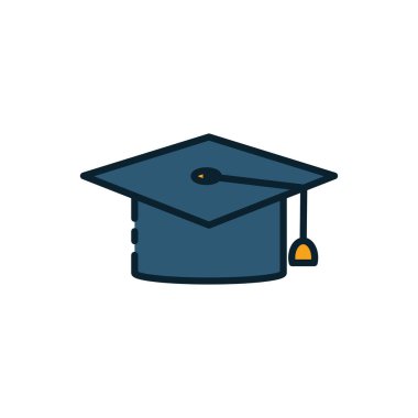 İzole mezuniyet kapsülü vektör tasarımı