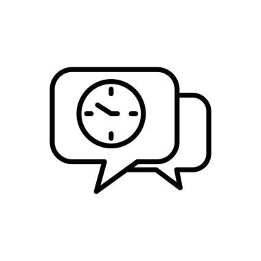 Kabarcık vektör tasarımı içindeki izole saat aracı