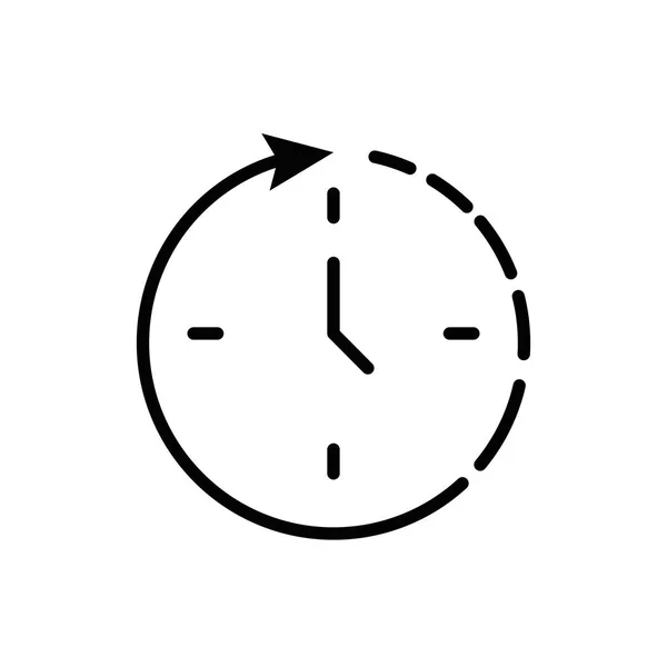 Strumento di orologio isolato con disegno vettoriale freccia — Vettoriale Stock
