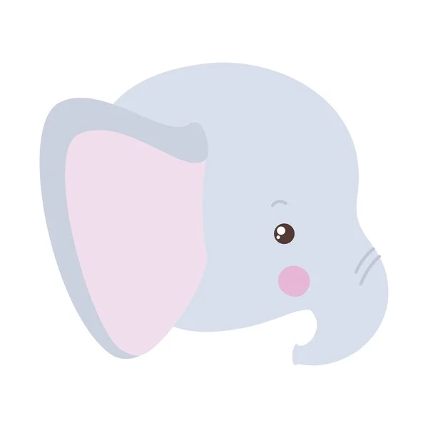 Conception vectorielle de dessin animé éléphant mignon — Image vectorielle