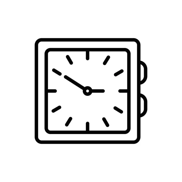 Ізольований квадратний годинник інструмент Векторний дизайн — стоковий вектор