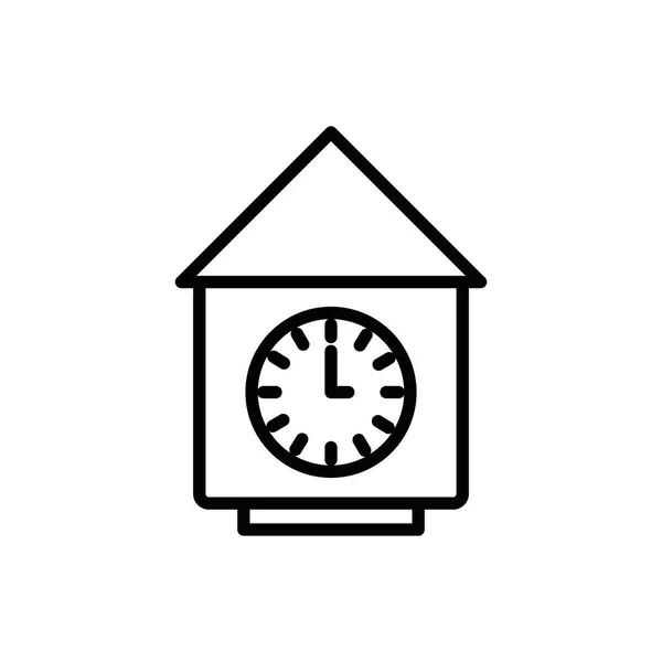 Απομονωμένο ξύλο και κλασικό ρολόι όργανο διανυσματικό σχεδιασμό — Διανυσματικό Αρχείο
