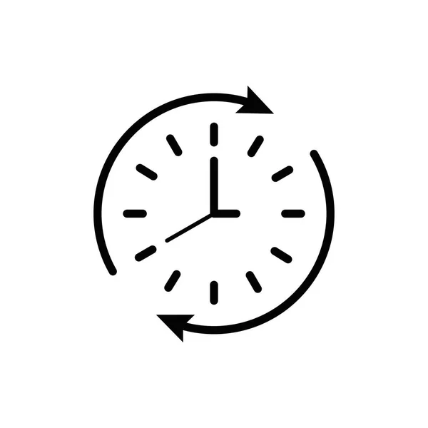 Strumento di orologio isolato con disegno vettoriale delle frecce — Vettoriale Stock