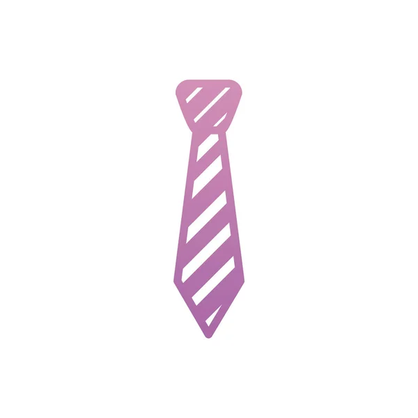 Design de vetor de gravata listrada isolada — Vetor de Stock