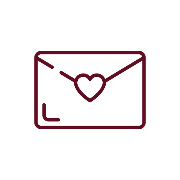 Love card with heart vector design — Stock Vector