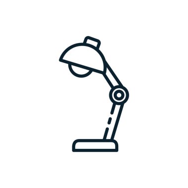 İzole masa lambası vektör tasarımı