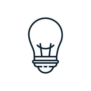 İzole edilmiş elektrik ampul vektör tasarımı