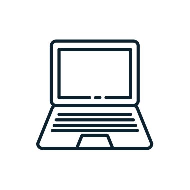 İzole edilmiş dijital dizüstü bilgisayar vektör tasarımı