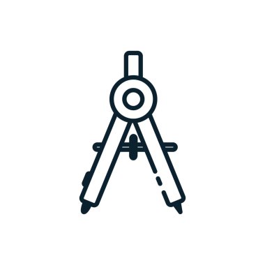 İzole edilmiş pusula vektör tasarımı