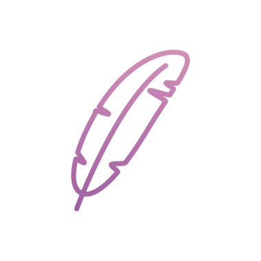 İzole edilmiş tüy tüy tüyü vektör tasarımı