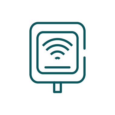 İzole edilmiş wifi bölgesi vektör tasarımı