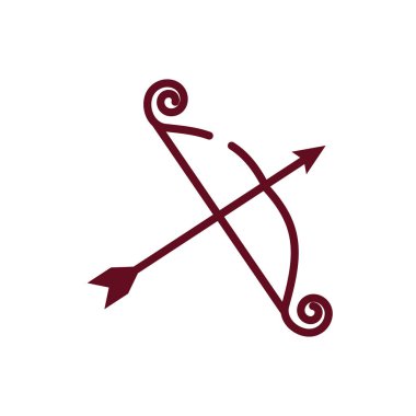 Ayrı ok ve yay vektör tasarımı