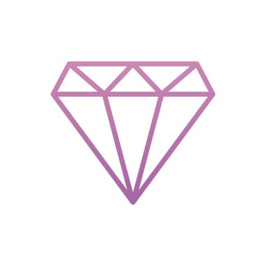 İzole edilmiş elmas simgesi vektör tasarımı