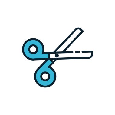 İzole edilmiş makas aracı vektör tasarımı