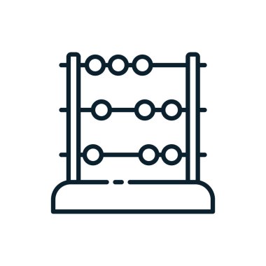 İzole edilmiş abaküs vektör tasarımı