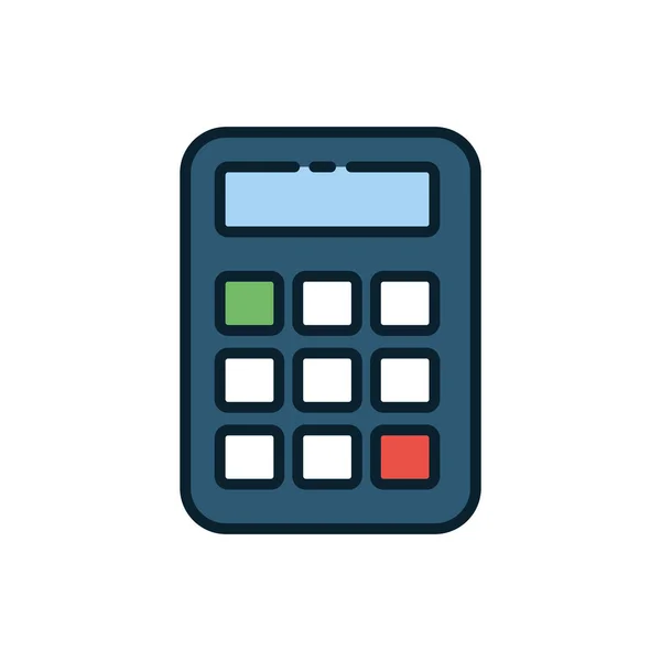 Diseño de vector de herramienta de calculadora aislada — Vector de stock