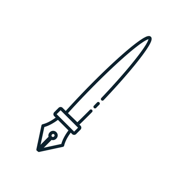Isolated pen tool vector design — Stock Vector