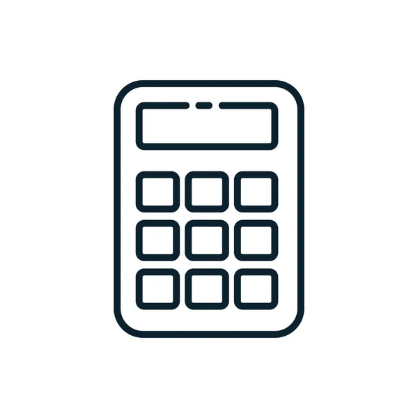 Design de vetor de ferramenta de calculadora isolada — Vetor de Stock