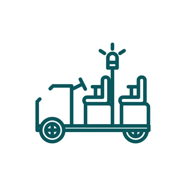 Isolated airport cart vector design — 스톡 벡터