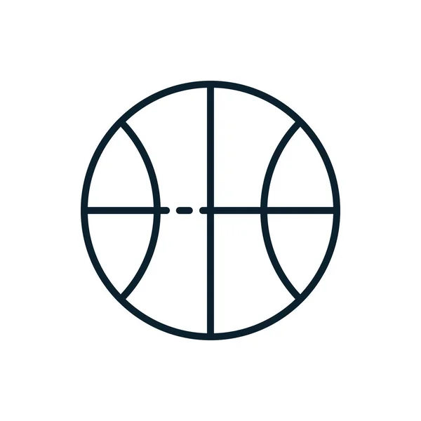 Isolierter Ball des Basketball-Sport-Vektor-Designs — Stockvektor