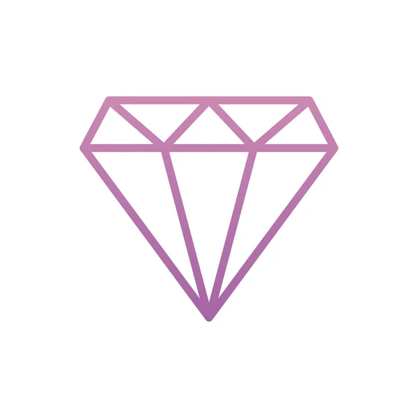 Isoliertes Diamant-Icon-Vektor-Design — Stockvektor