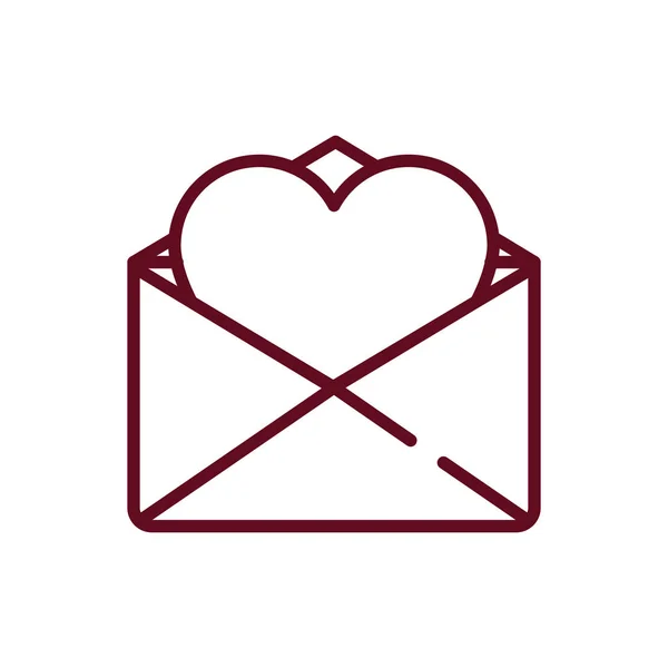 Cartão de amor com design de vetor cardíaco — Vetor de Stock