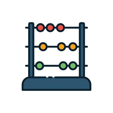 İzole edilmiş abaküs vektör tasarımı