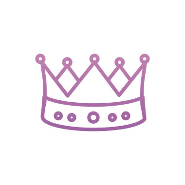 İzole kraliyet taç vektör tasarımı